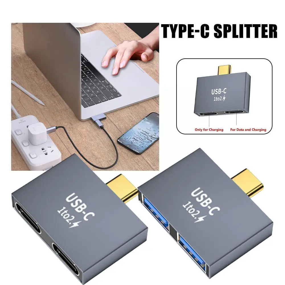 

Удлинитель для ноутбука с 1 на 2 разъемами USB 2023 и USB Type-C