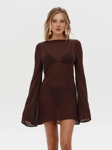 Женское вязаное платье EDOLYNSA