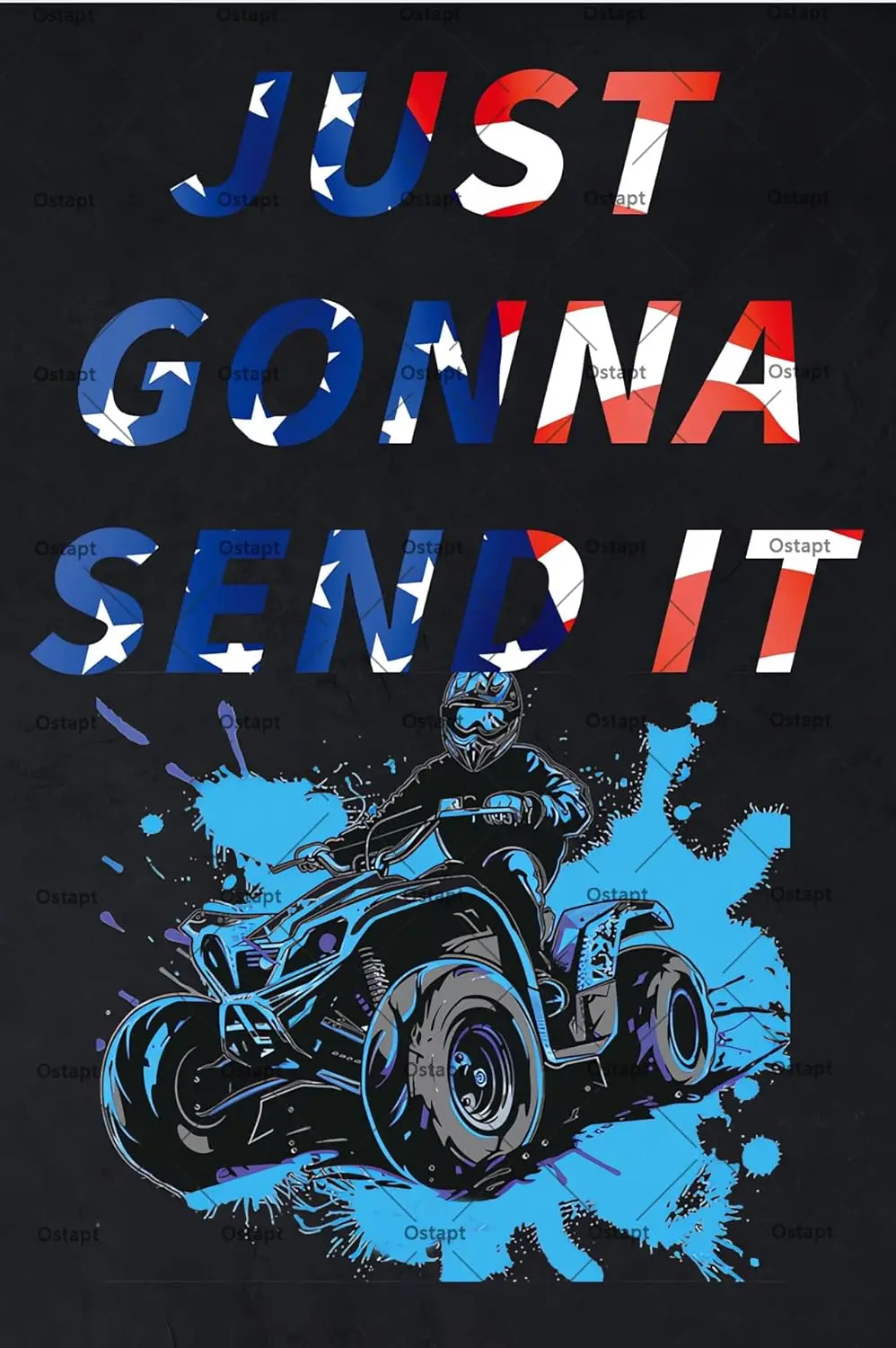 Просто сложить отправьте это забавный квадроцикл металлические жестяные знаки