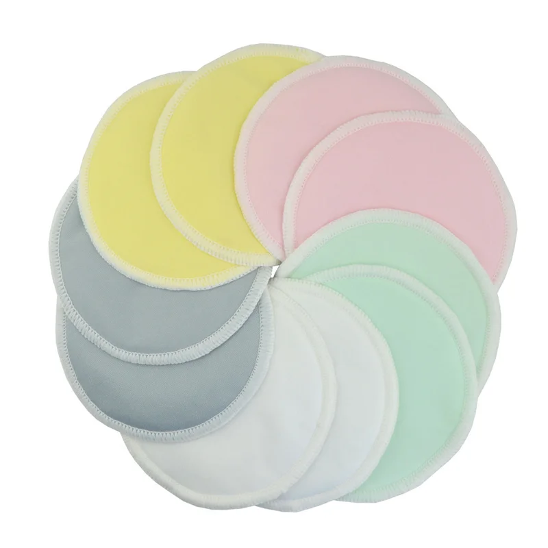 Органическая Бамбуковая моющаяся подкладка для груди сосков грудного