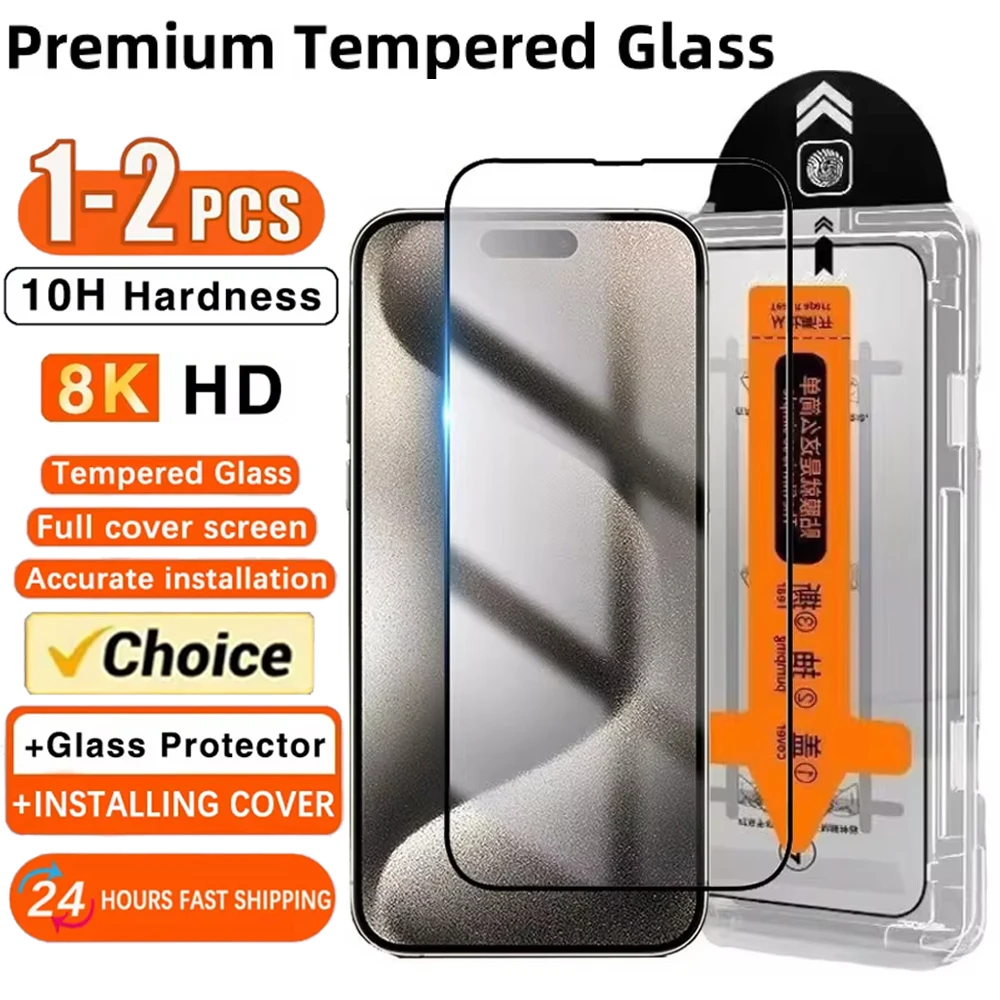 Закаленное стекло HD премиум-класса для Samsung S24 Ultra S23 FE S22 S20 S 24 Plus Простая установка