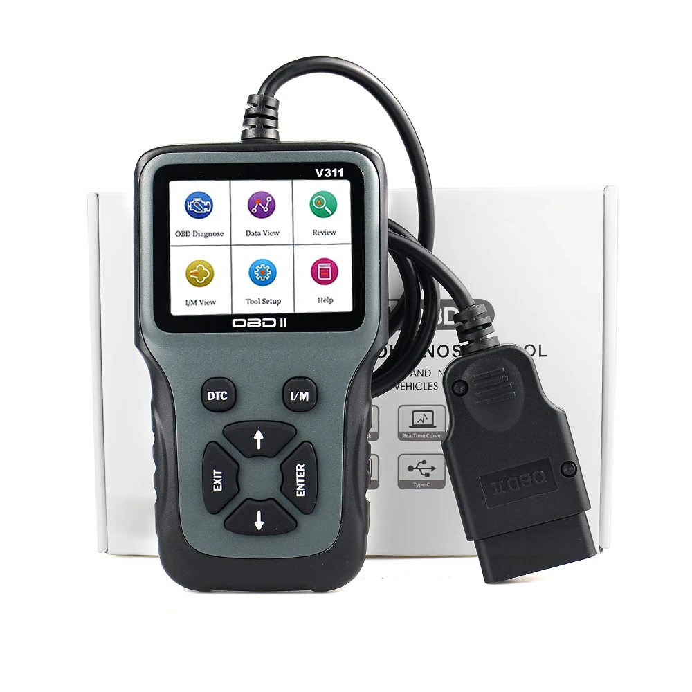 Фото Для НОВЫХ неисправностей, диагностический сканер OBD V311, считыватель кодов для авто, диагностический инструмент, автомобильный двигатель, автосистема, автомобильные аксессуары №2