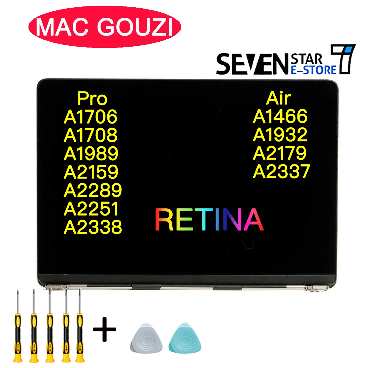 

.. ЖК-экран MAC GOUZI для MacBook Pro Air Retina A1466 A1706 A1989 A2159 A2289 A2251 A2337 A2338 A1932 A2179 LCD