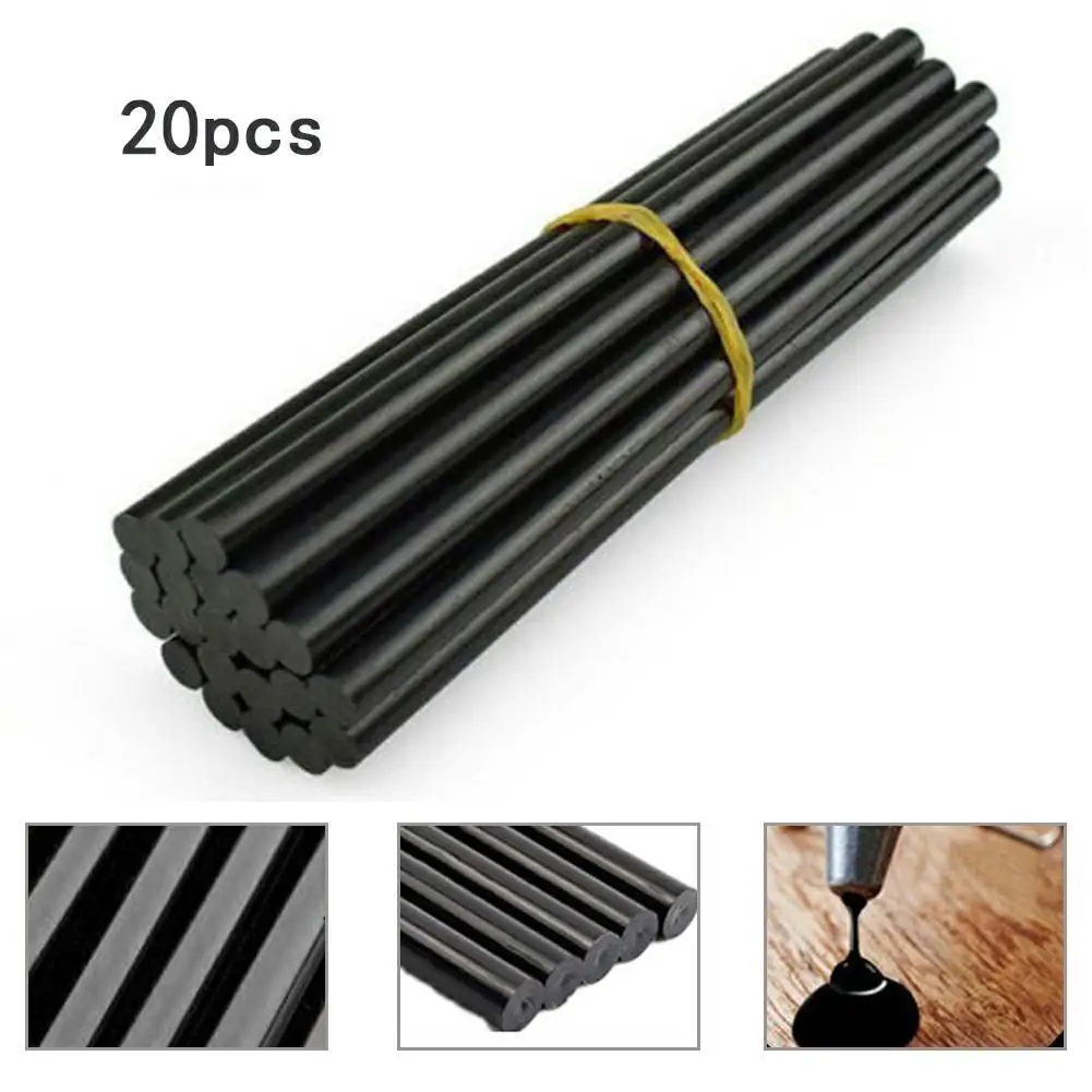 

Dent Repair Puller Car Glue Sticks 20Pcs 7*190mm Black Car Hail Removal
