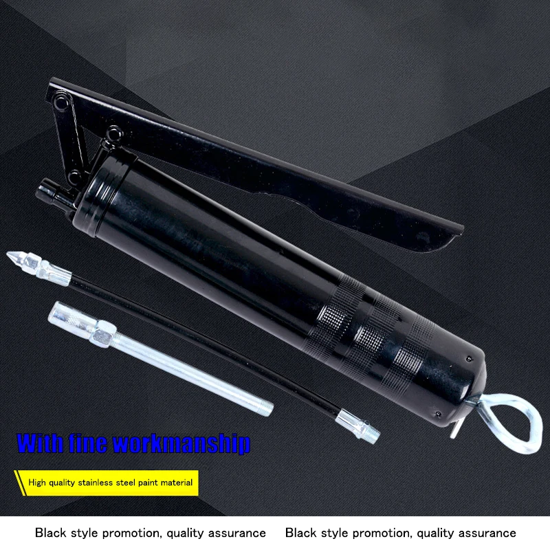 

Black 400CC/600CC High Pressure Grease Gun Auto Repair Tool Quality Assurance Labor-saving Manual Pressure Rod Lubricator