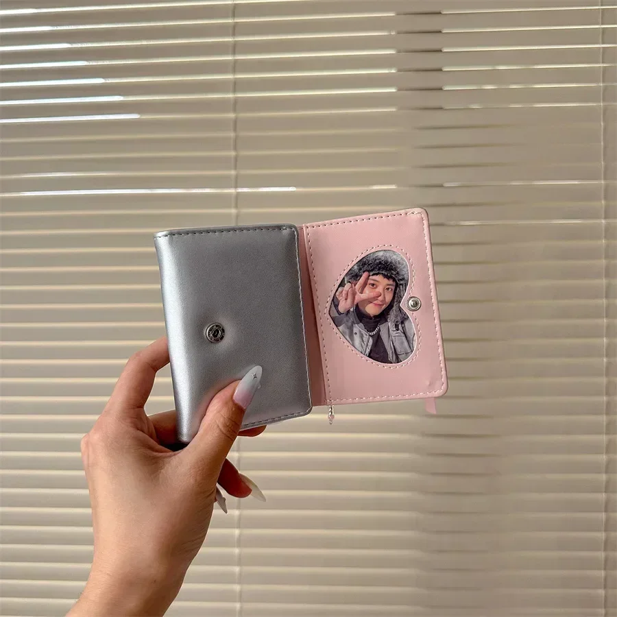 Корейская INS балетная лента с бантом серебряная сумка для карт из искусственной