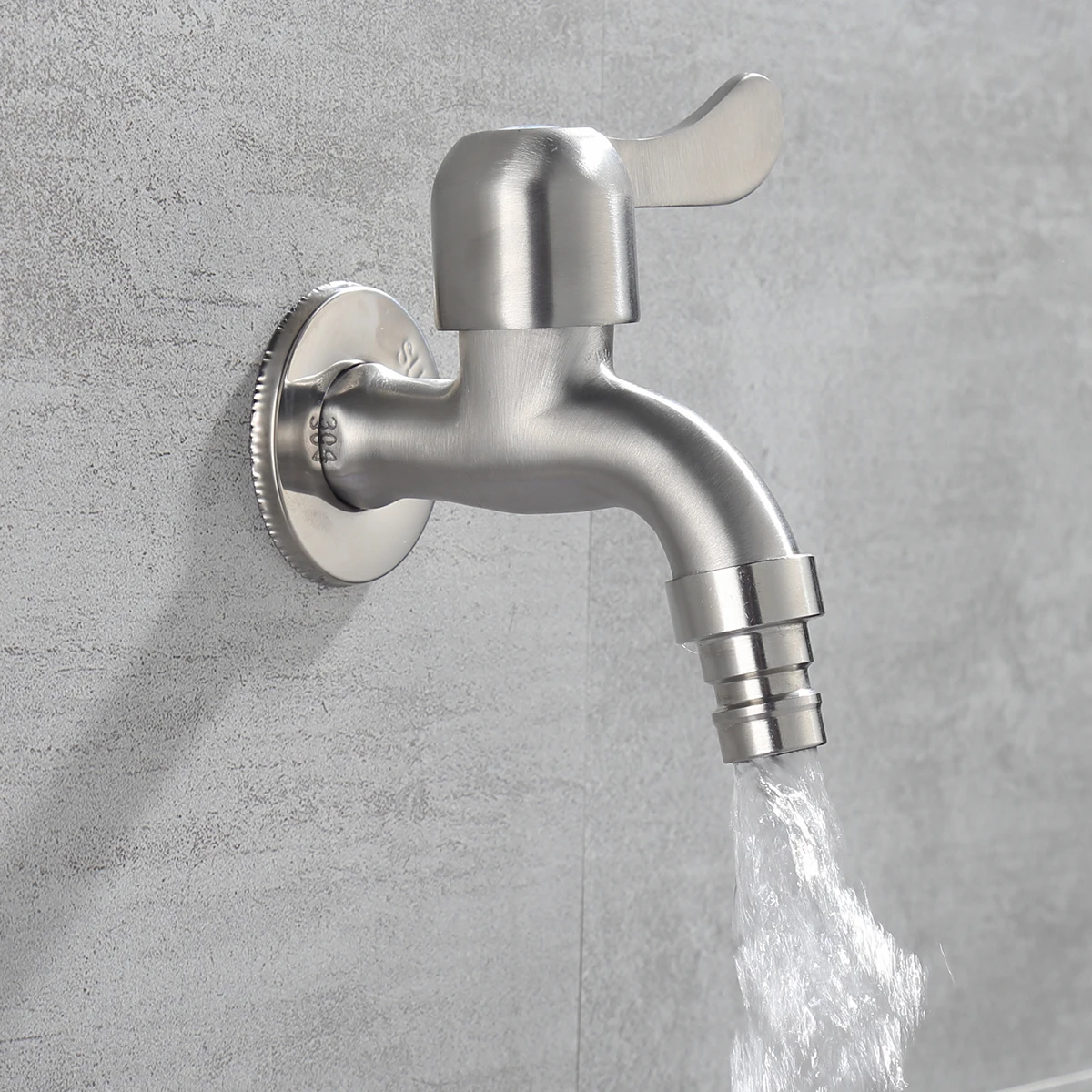 

Семейный смеситель из нержавеющей стали SUS304, смеситель для ванной комнаты, смеситель с одним отверстием, смеситель для швабры, смеситель для холодной воды, настенный смеситель