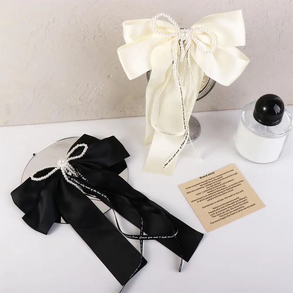 

Spring Clip Hair Tie Hair Clip Cloth y2k Balletcore Bow Hairpin Ribbon Bowknot Korean Style Headwear Female Hair Accessories