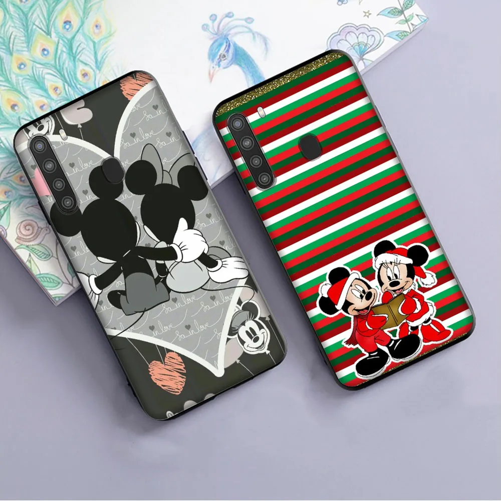 Mickey Mouse Cover for Huawei Mate 20 Nova 7 SE 2 2i 3 3i 4E 5T Lite P20 P30 Pro Black Phone Case