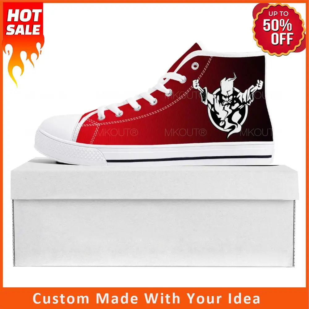 

Thunderdome электронные музыкальные высокие высококачественные кроссовки для мужчин и женщин подростковые холщовые кроссовки повседневная обувь для пар обувь на заказ