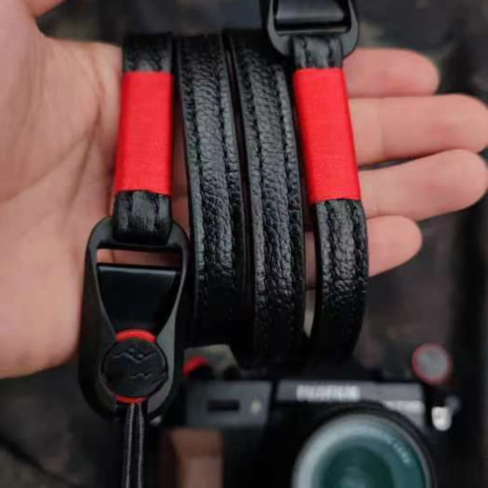 

Cowhide Leather Camera Shoulder Neck Strap Belt Peak Design Capture Anchor Links for Leica Canon Fuji Nikon Olympus Pentax Sony