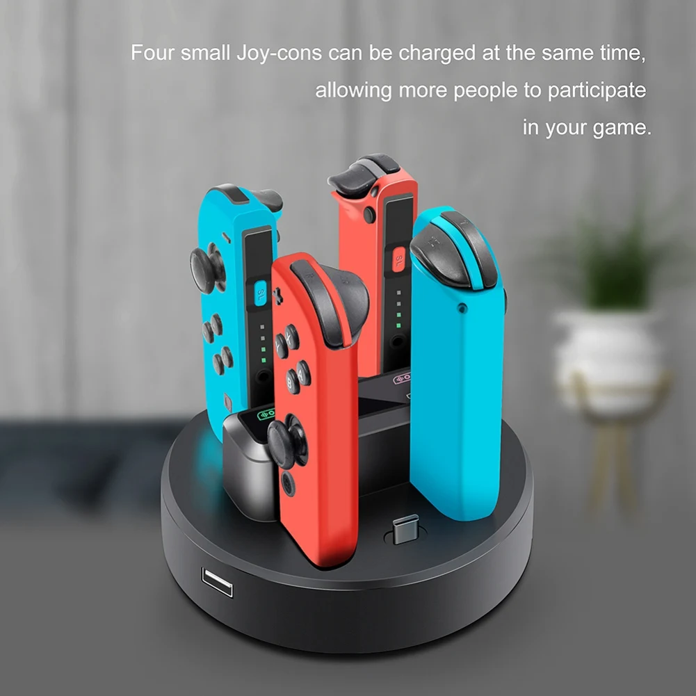 

Charger Dock For Switch Pro Charging Station LED Charge Stand Holder USB Cable For Nintendo Switch Console