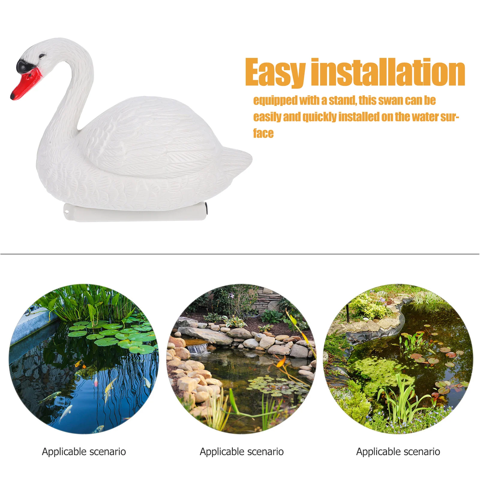 Плавающая водная вилла пруд лебедь бассейн гусь фигурка реалистичные приманки