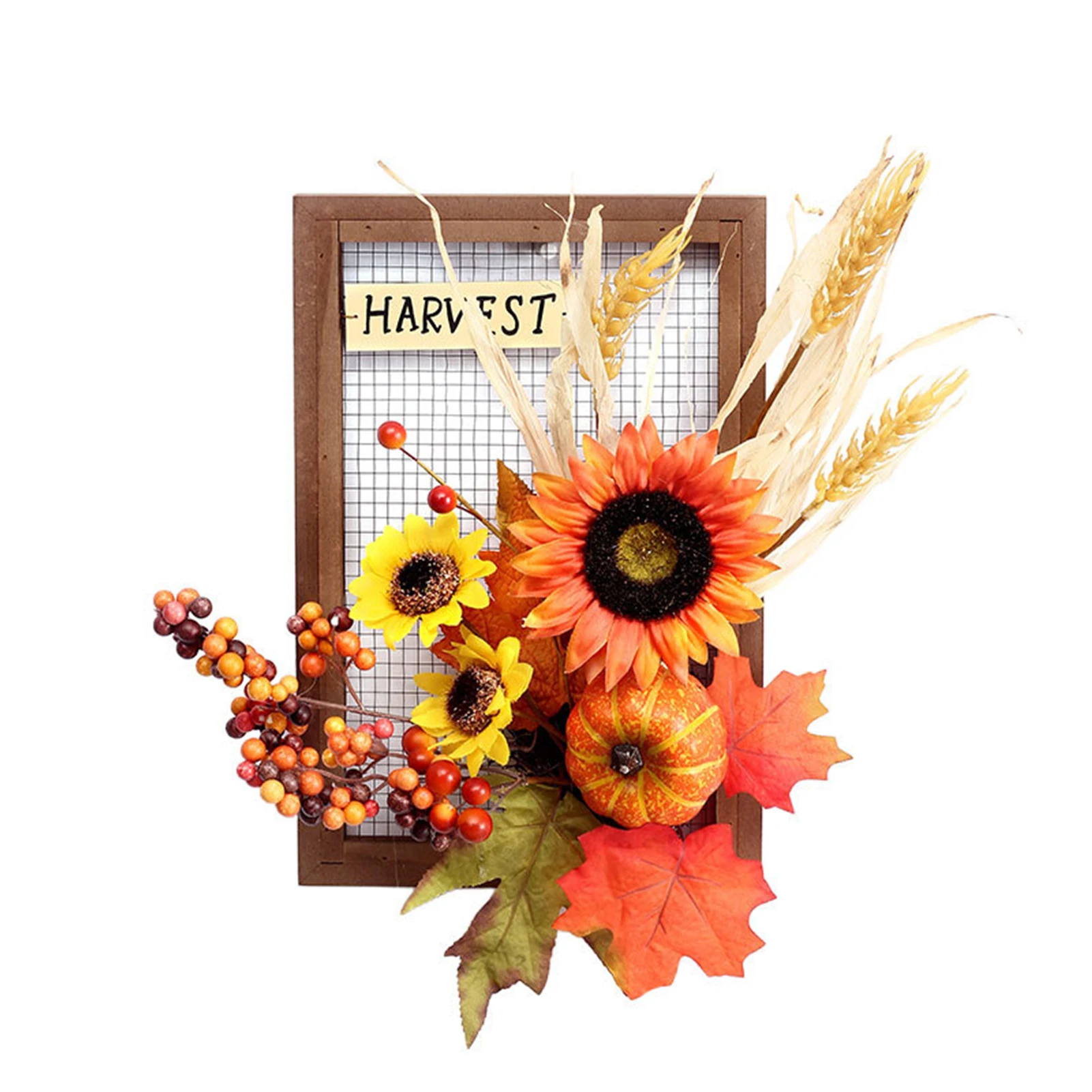 

Realistic Party Door Hanger Wall Ornament Gifts Harvest Festival Autumn Simulation Sunflower Durable Indoor Outdoor Photo Frame
