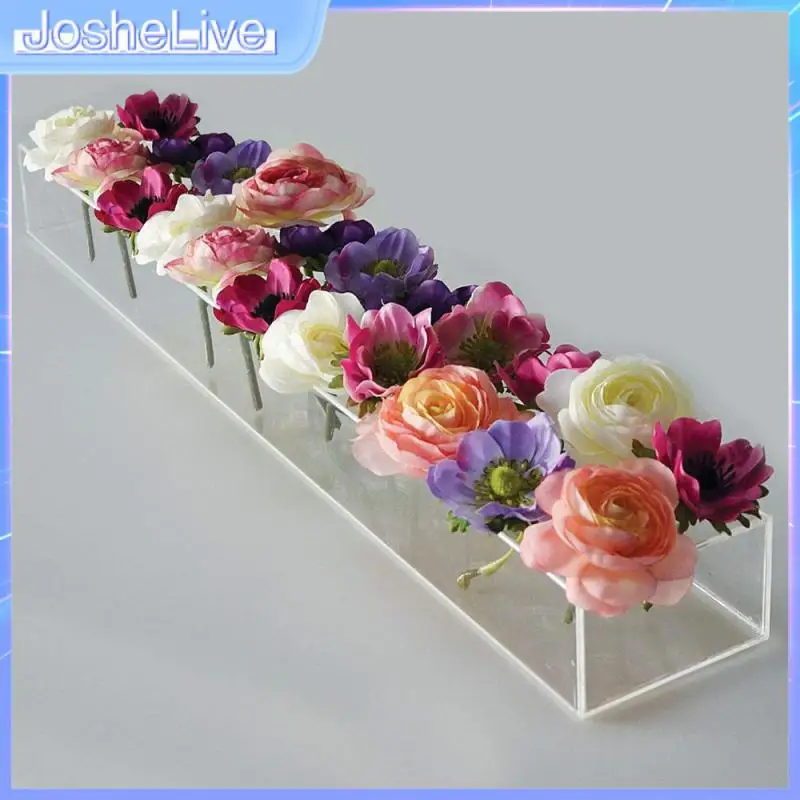 

Удобная прямоугольная корзина для цветов розы, корзина для хранения с защитой от падения, многофункциональная декоративная корзина для хранения цветов