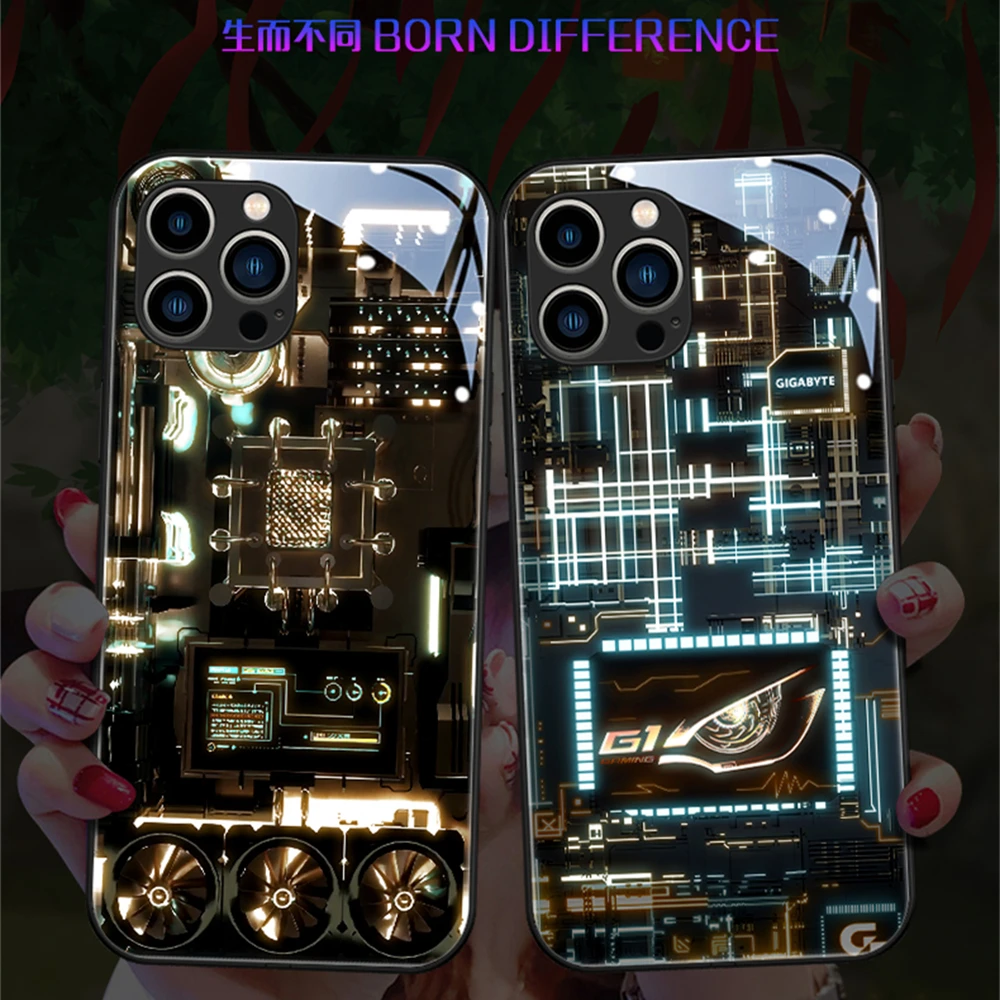 Фото Роскошный чехол для телефона со светодиодной подсветкой и вспышкой для Samsung S25 S24 S23 S22 S21 S20 FE Note 10 Plus 20 Ultra A54 №5