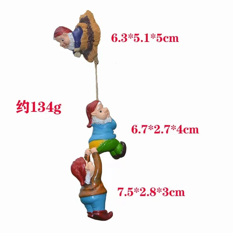Tree Hugging Dwarf White Bearded Elf Garden Decoration Design Decorative Ornaments Courtyard Home Furnishings