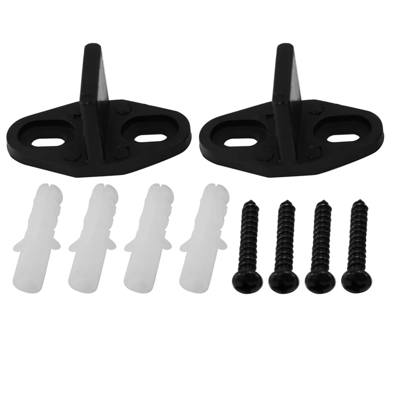 

2PCS Adjustable Bottom Barn Door Floor Guides With Screws T-Shape Design Sliding Barn Door Hardware Track Kit