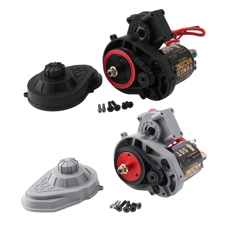 

Belt Drive Transmission Gear Gearbox With 540 55T Motor For 1/10 RC Crawler Axial SCX10 90046 Upgrade Parts