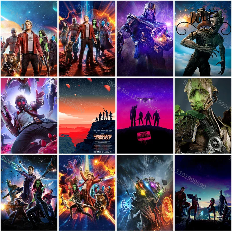 

Картина из стражей Галактики, Постер героя Marvel, вышивка крестиком, мозаика из страз, ручная работа, подарок, украшение для стен
