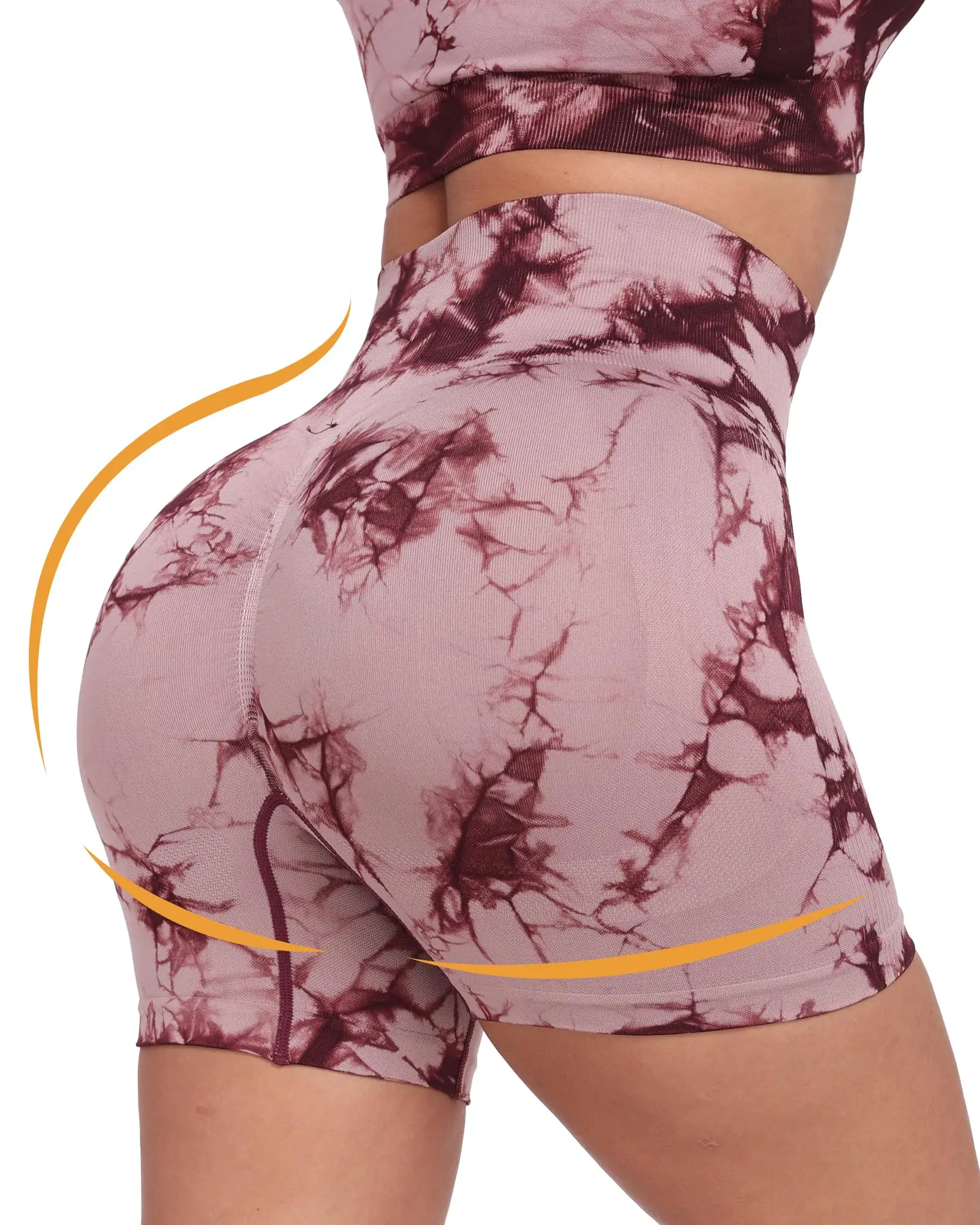 Женские Шорты Для Фитнеса С Высокой Талией Комплект Из 4-х Летних Шорт Бега