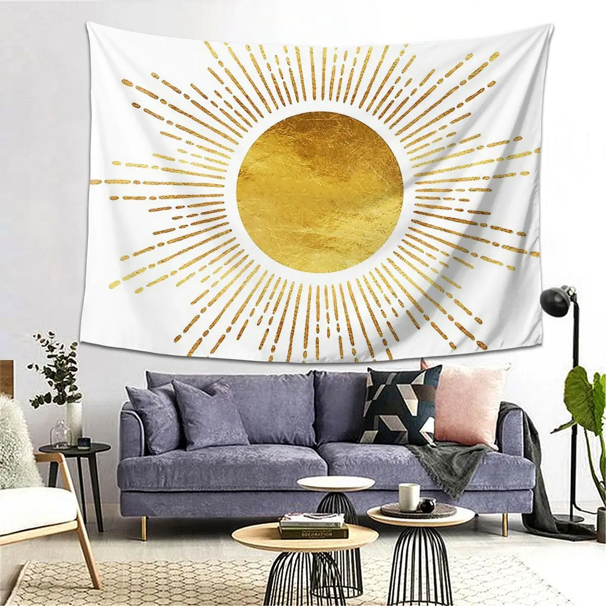 

Гобелен с абстрактными звездами золотого цвета, популярный в эстетике, гобелены для гостиной, спальни, дома, настенная ткань, подвесная