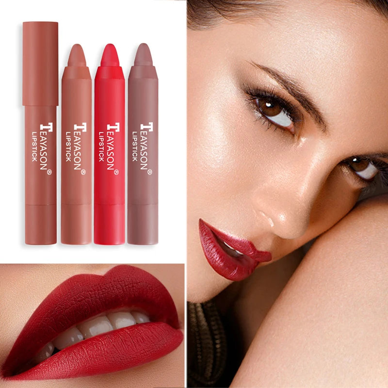 

Velvet Matte Rotate Lipstick Pen Moisturizing Lip Gloss Long Lasting Waterproof Red Lip Tint Non Stick Cup Lip Glaze Makeup
