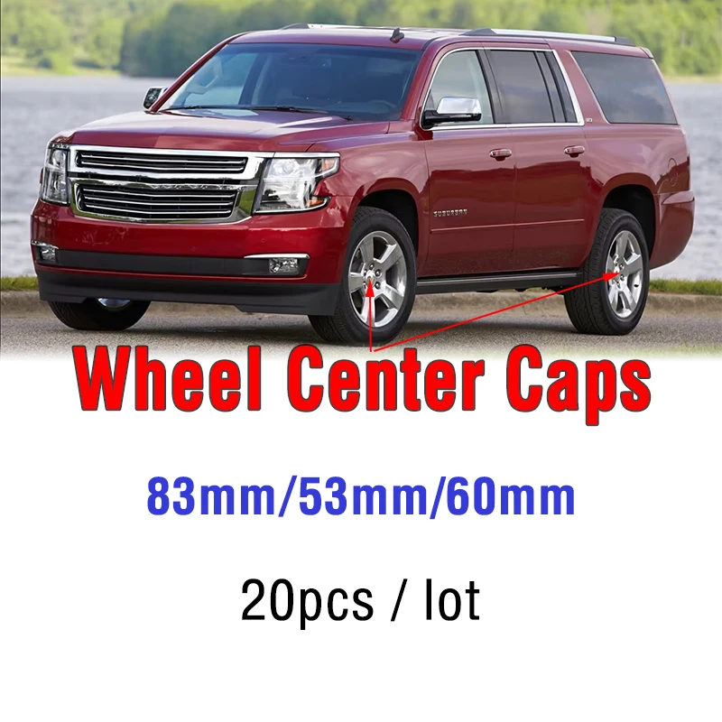 

Колпачки для шин Silverado Tahoe Suburban Cruze Camaro 20 шт. 83 мм 53 мм 60 мм