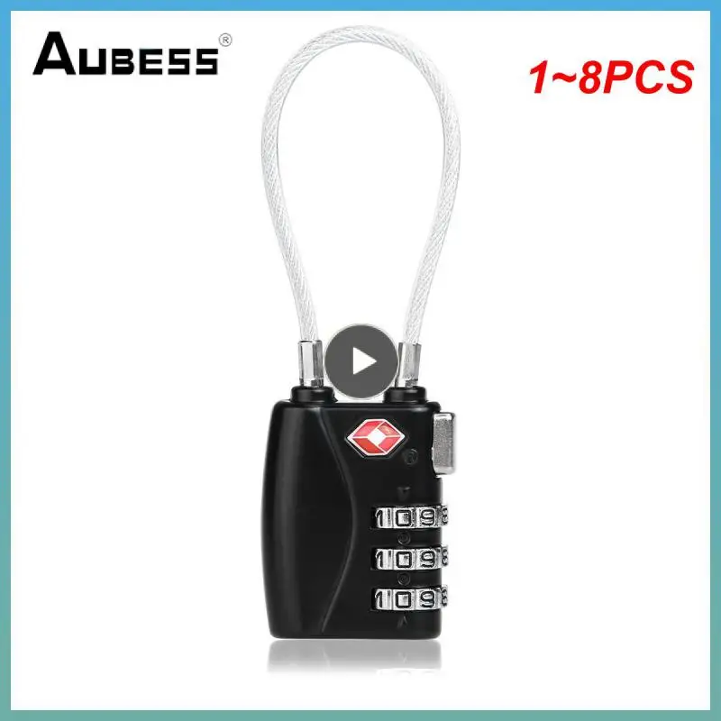 

1~8PCS Locks Smart Combination Lock for Travel Luggage Suitcase Anti-theft Code Padlock Customs Password Lock