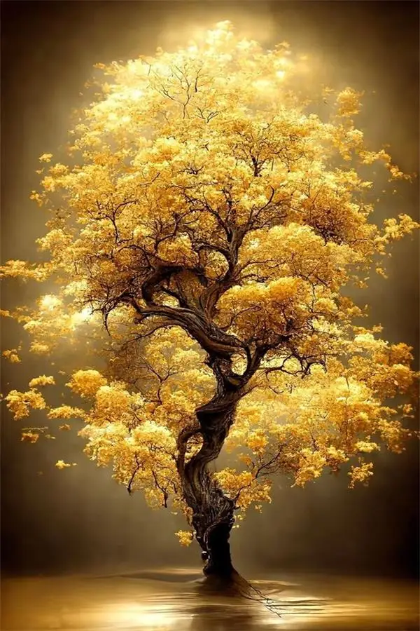 

Абстрактные плакаты Lucky Gold Tree для гостиной