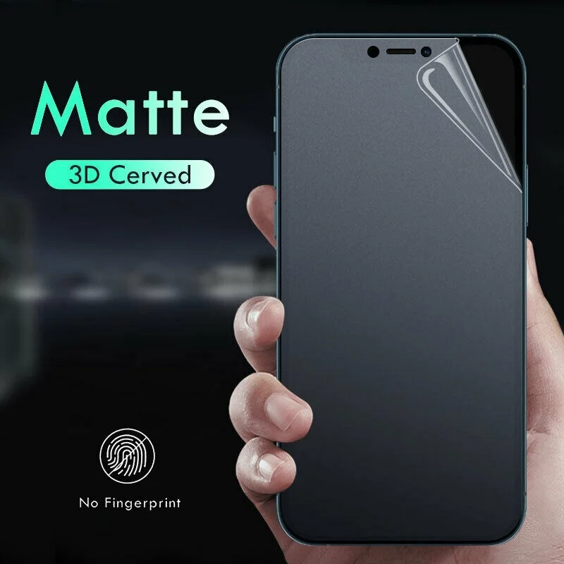 

Гидрогелевая матовая пленка для iphone 12 pro max 13 mini 11 XR XS SE 7, Защитная пленка для экрана, матовая Гидрогелевая пленка для IPhone 11 12 13 Pro Max