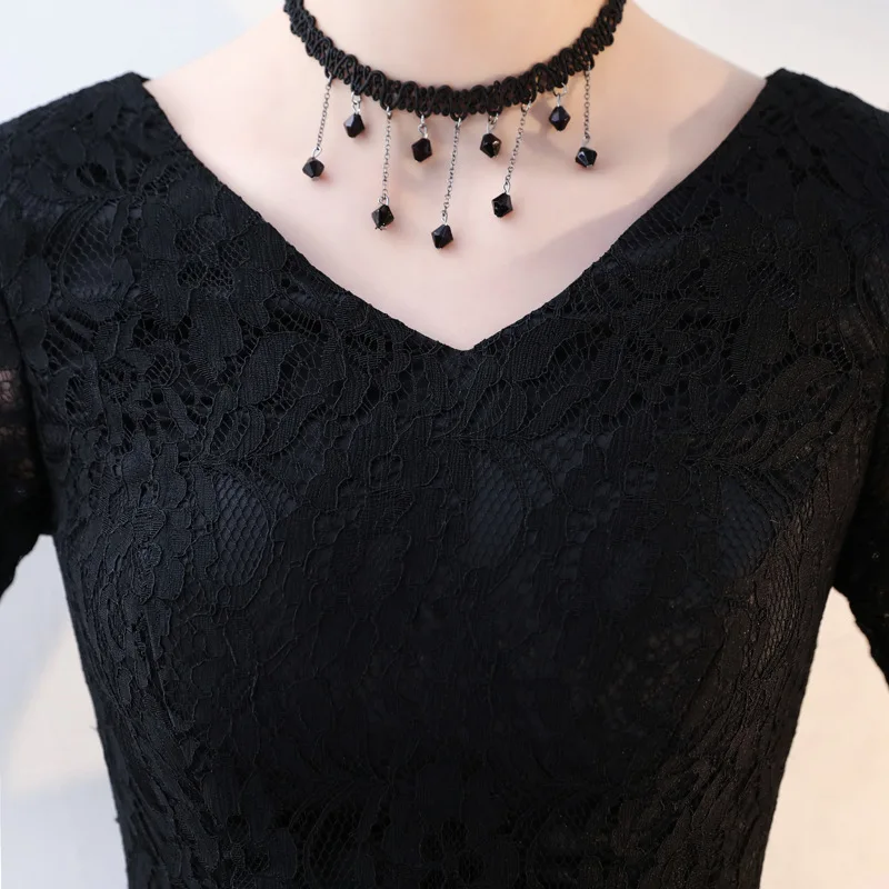 Платье для матери невесты N1127 винтажное черное кружевное платье подружки