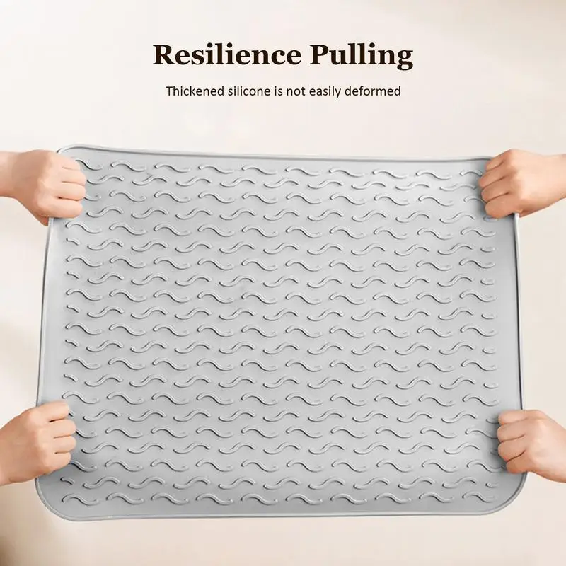 Силиконовые подставки для сушки посуды термостойкие Нескользящие настольные