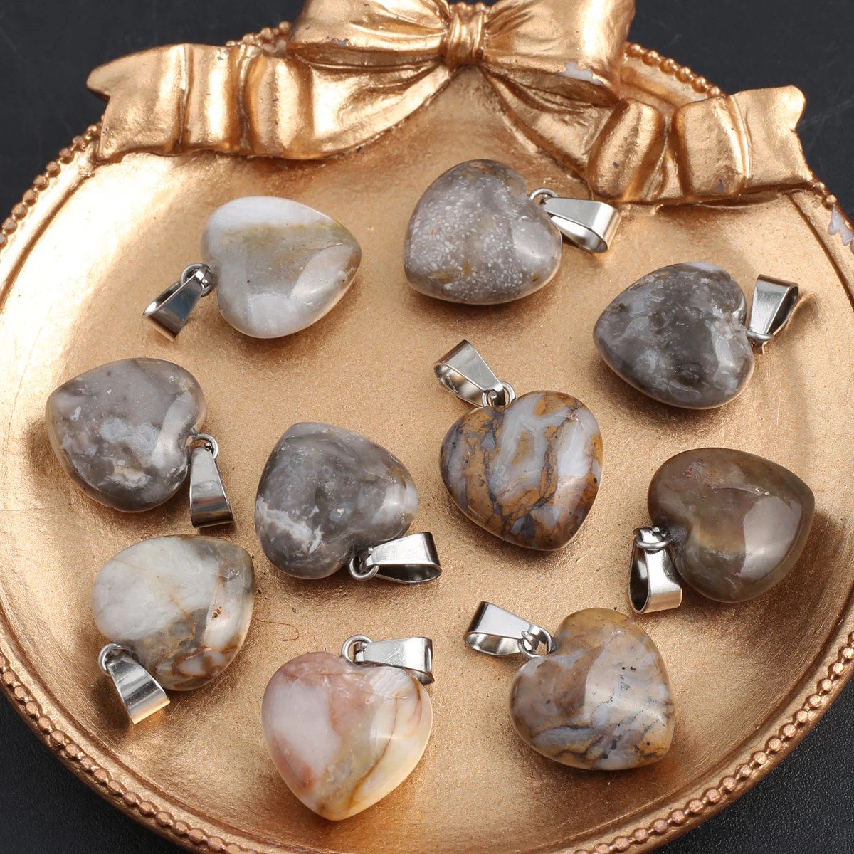 3 шт., маленькие подвески в виде хризантемы