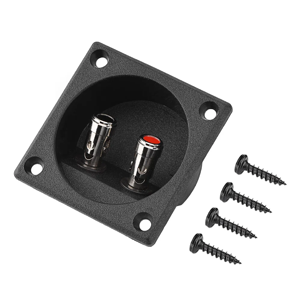 

Speakers Terminal Box Push Spring Type 2 Binding Post Cable Connector Acoustic Components Terminal Connector