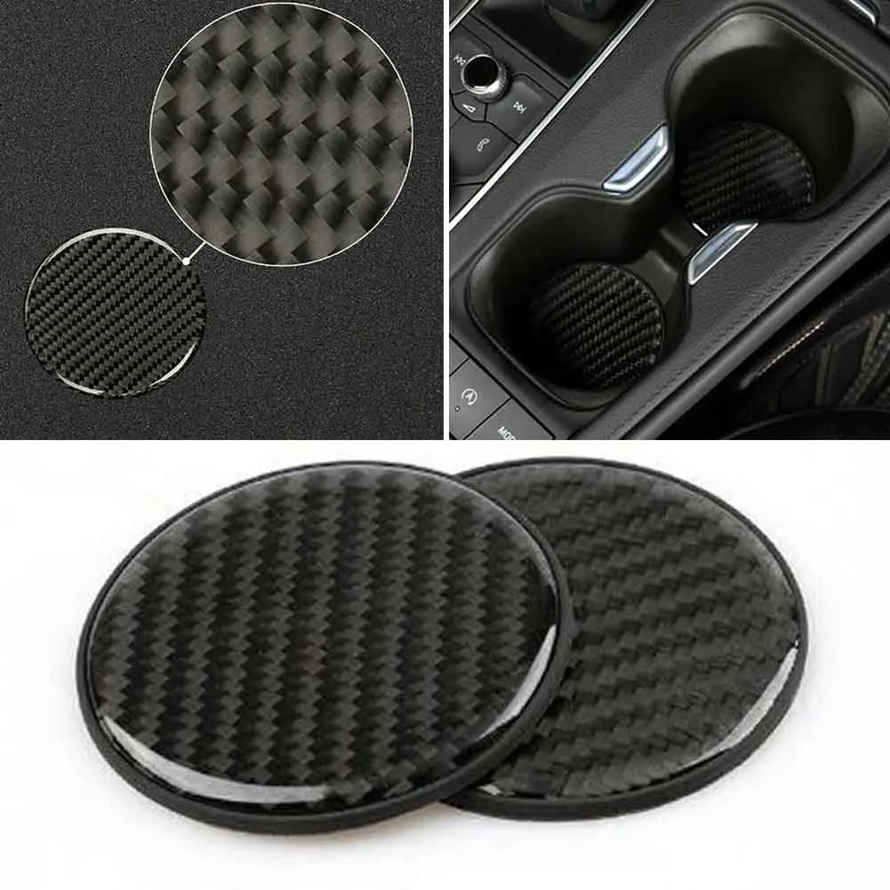 

Автомобильный держатель для стакана, нескользящий коврик из углеродного волокна, 70 мм, 1 пара, аксессуары, аксессуары