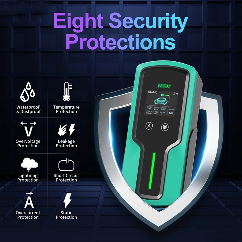 Портативное зарядное устройство для электромобилей PRTDT тип 2 7 кВт 32 А зарядная