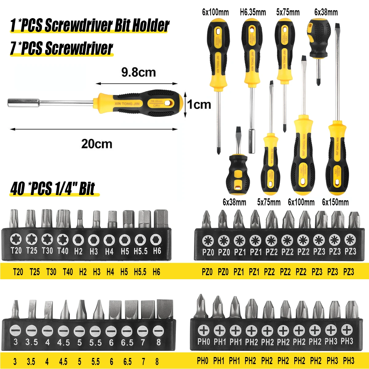 Набор прецизионных отверток Комплект универсальных комбинированных