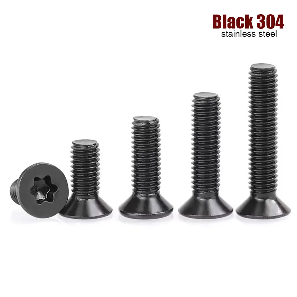 

2/50 шт. Шестигранные болты TINGGOO из нержавеющей стали 304 черный M1.6-M10
