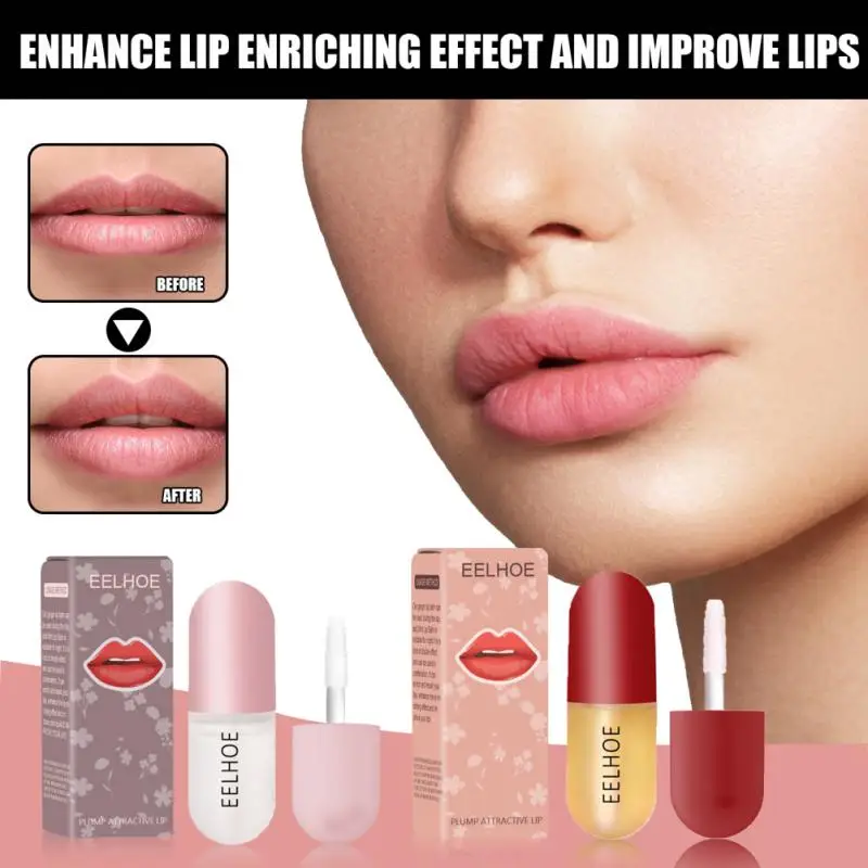 

3ml Moisturizing Plumping Lip Gloss Lip Plumper Mineral Oil Lip Extreme Volume Essence Nutritious Reduce Fine Lines
