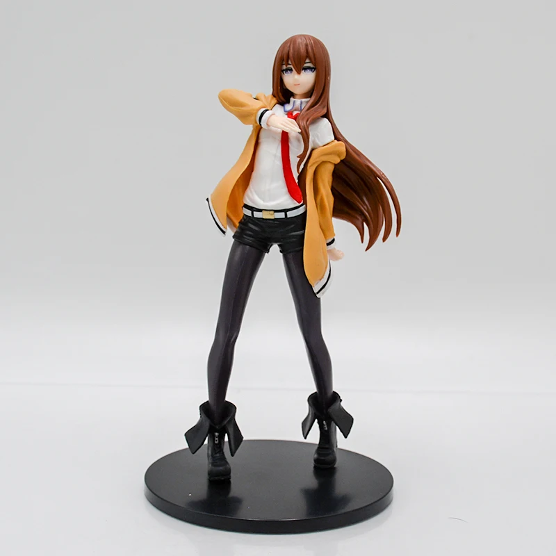 Фото 18 см Steins Gate аниме фигурка девушки Makise Kurisu фигурка Steins;Gate Kurisu Makise фигурка Коллекционная модель куклы игрушки №2