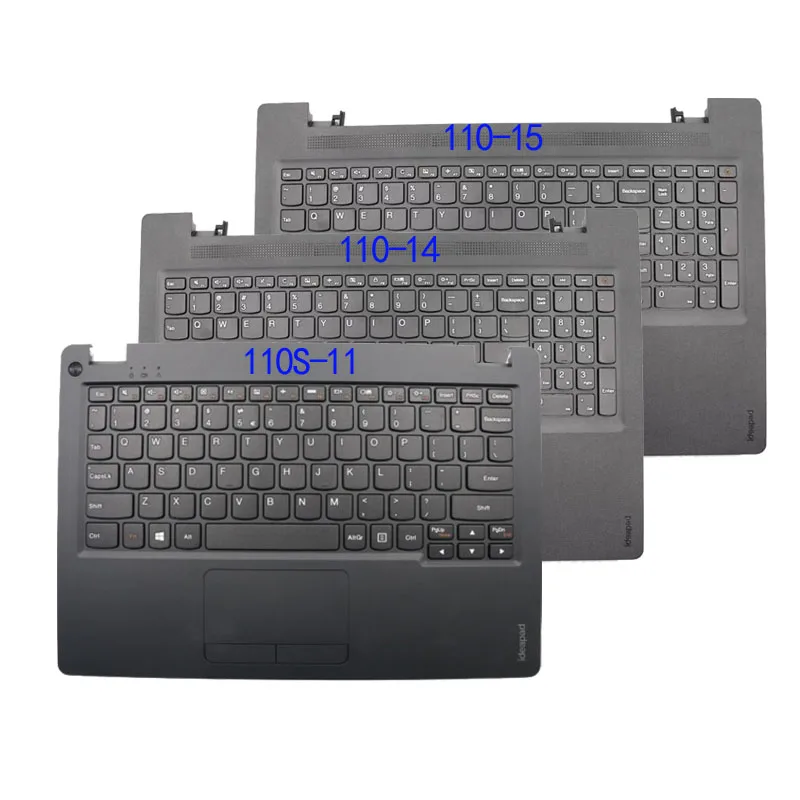 

Применимо к новым Ideapad 110S-11 110-14 110-15, клавиатура с сенсорной панелью в сборе, США, черный