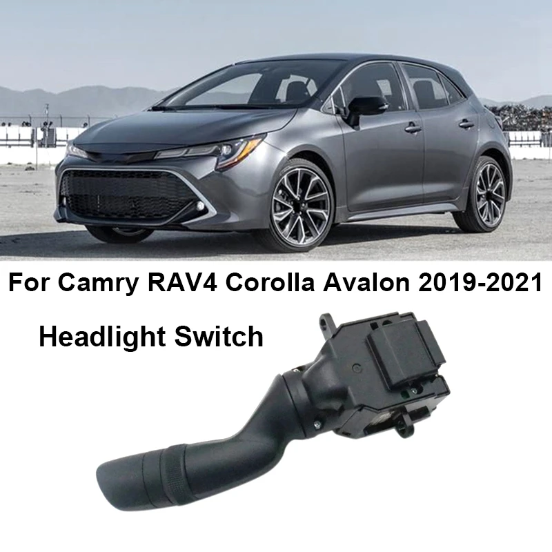 1PC שחור רכב פנס מתג רכב מתג פנס ערפל מתג אור עבור טויוטה קאמרי RAV4 קורולה אבלון 2019-2021