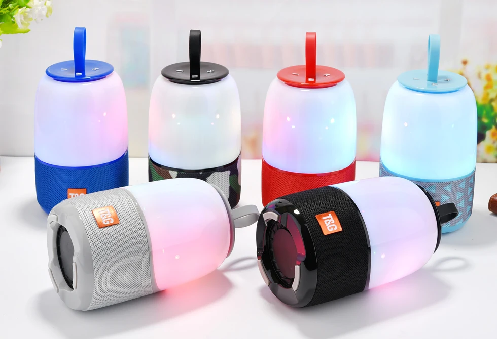 

TG608 Subwoofer Music Box Speaker LED Flashlight Bluetooth Speaker Outdoor Portable Mini Wireless Speaker