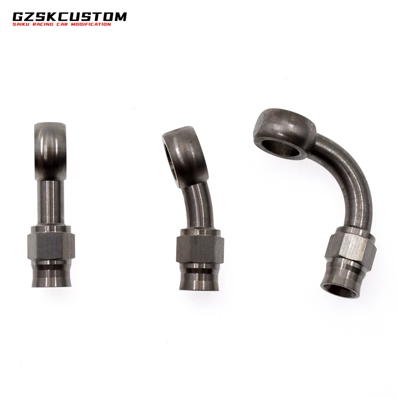 Универсальный тип AN3 10,2 мм фитинги шланга гидравлического тормоза двигателя из нержавеющей стали переходник для тормозного соединения carcycle 20 ° 90 °