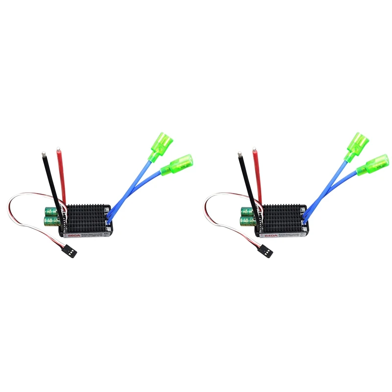 

FBIL-High Power 12V-24V Waterproof Bidirectional RC ESC Brush ESC For RC Car And Boat