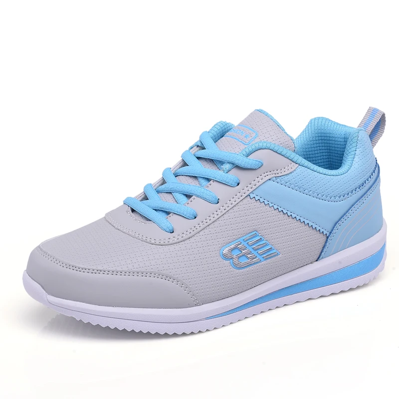 

Spring New Golf Women's Shoes Outdoor Sports PU Leather Casual Golfers Shoes Lace Up Pink Blue Ladies Golf Training Shoes