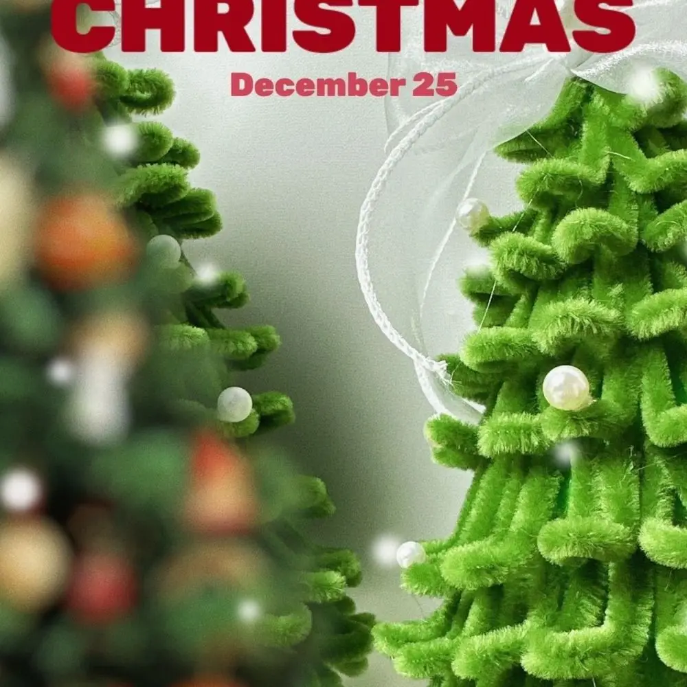 Рождественская елка скручивающая палочка повязка на голову материал для мытья