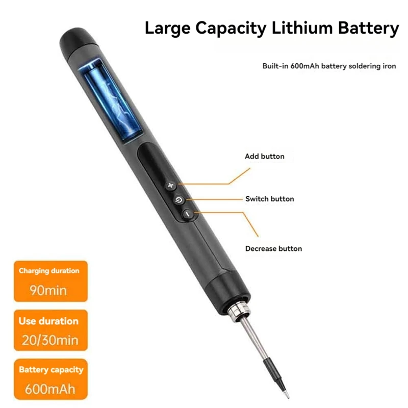 5V USB Паяльник Мини-маленький Набор паяльников Портативный интерфейс Type-C Батарея