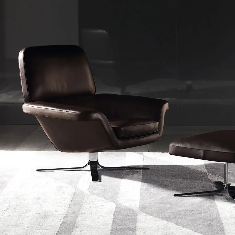 

Light luxury single light luxury sofa chair clake Lounge Chair + pedal [s-iii leather] color available